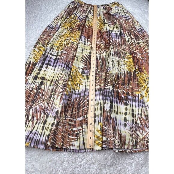 Rachael Zoe Full Maxi Skirt Tropical Palm Leaves NEW DEFECT - Picture 8 of 10